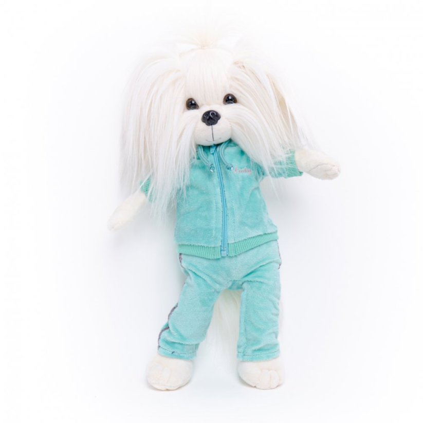 Plyšový pejsek maltézská fenka Lucky Doggy - Mimi Fitness Mint