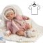 Oblečení pro panenku o velikosti 45cm De Cuna - Light pink set