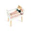 Luxusní postýlka pro panenku By Astrup - Doll white bed