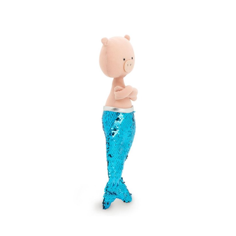 Látkové prasátko s ploutví 30 cm Cotti Motti Orange Toys - Nicky Mermaid tail