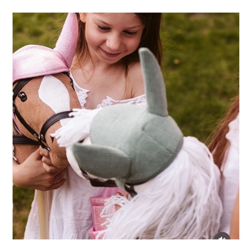 Čabraka s dekou na sedlo pro hobby horse koníka By Astrup - Green