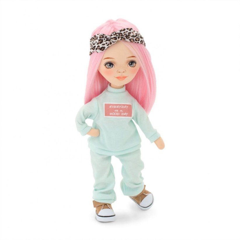 Látková panenka Orange Toys - Sweet Sisters Billie - Mint Tracksuit