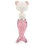 Látková kočička s extra ploutví 29 cm Orange Toys - Christy blue / Mermaid tail
