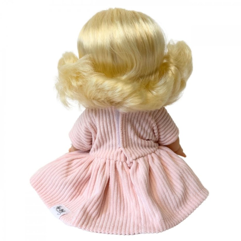 Šaty pro panenku 34 cm By Loli - Boho - Corduroy pink