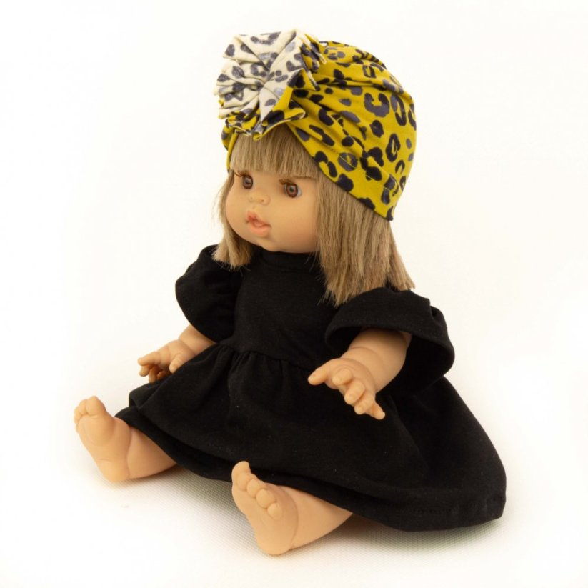 Šaty a turban pro panenku Minikane - Fairy Black and leo - By Loli