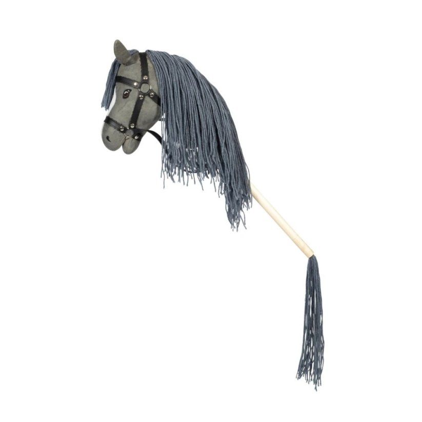 Hobby koník na tyči s ocasem By Astrup - Hobby Horse Grey
