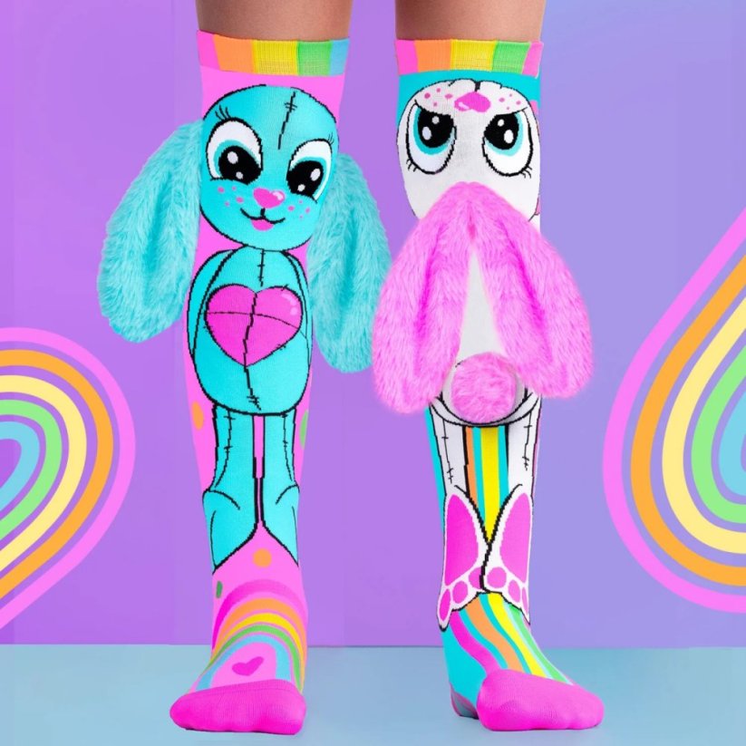 Podkolenky MADMIA - Rainbow Bunny - 3 - 5 let