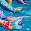 Kostým mořské panny Kuaki Mermaids - Mořský ocas a monofin ploutev - Capri - XXS 5-6 let