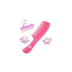 Sada na česání Orange Toys - Lucky Doggy Dark Pink