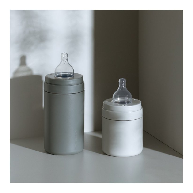 Kojenecká antikoliková láhev Baby Wallaby - Dark grey 240 ml