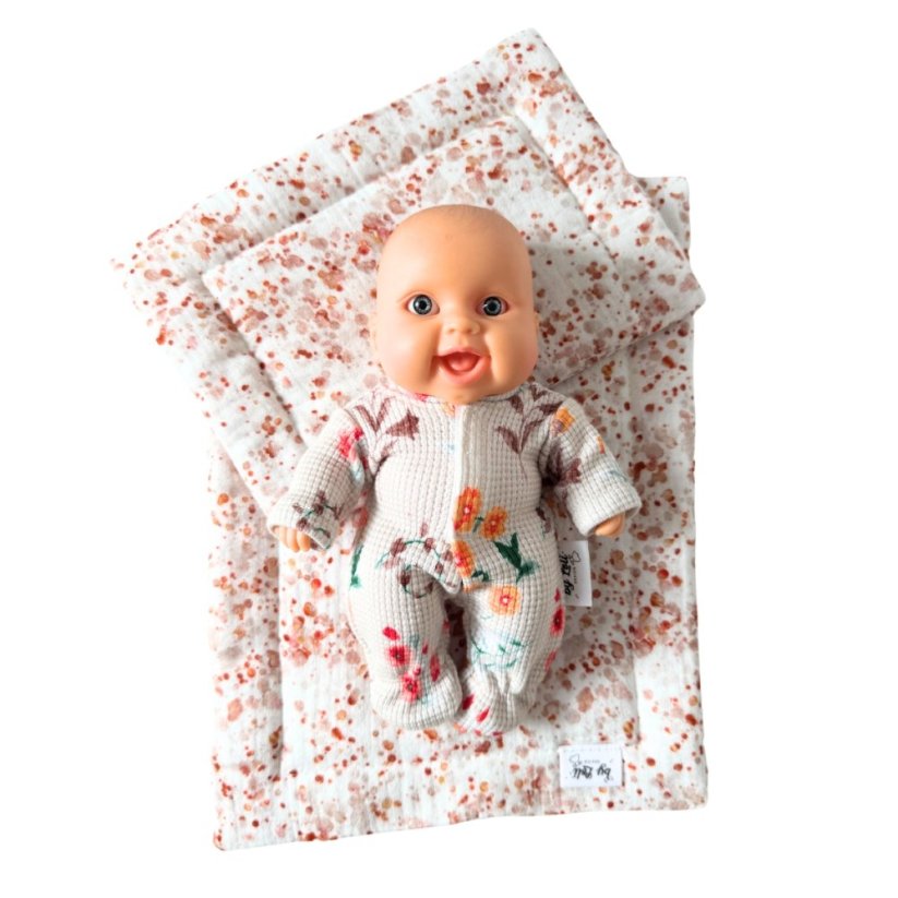 Overal pro panenku Los Peques 21 cm - By Loli - Flowers