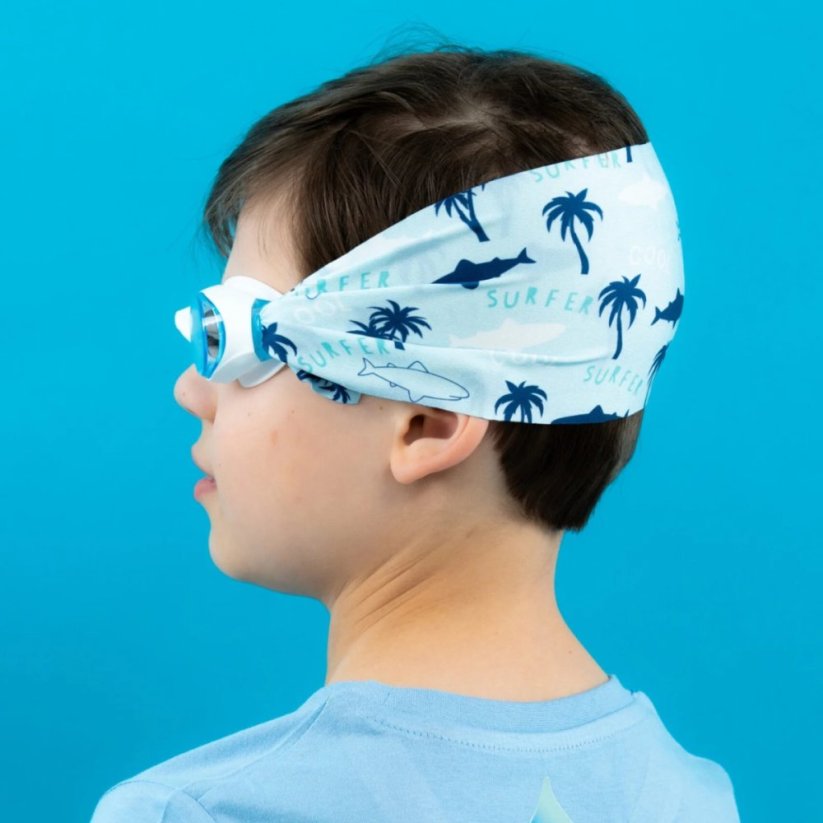 Plavecké brýle se šátkem 11 - 99let Waterplops - Leopard black