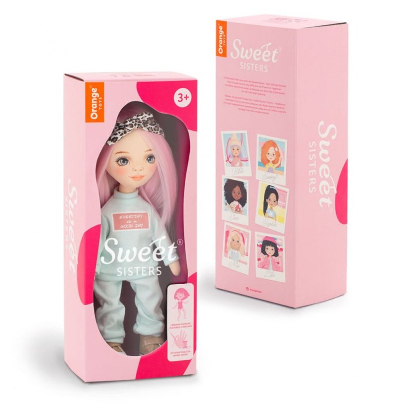 Látková panenka Orange Toys - Sweet Sisters Billie - Mint Tracksuit