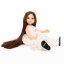 Šaty pro panenku Paola Reina a Minikane 32 cm By Loli - Flowerly white - Glitter