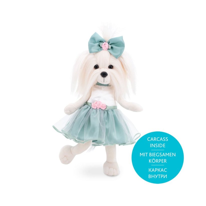 Plyšový pejsek maltézská fenka Lucky Doggy - Mimi Rose Bud