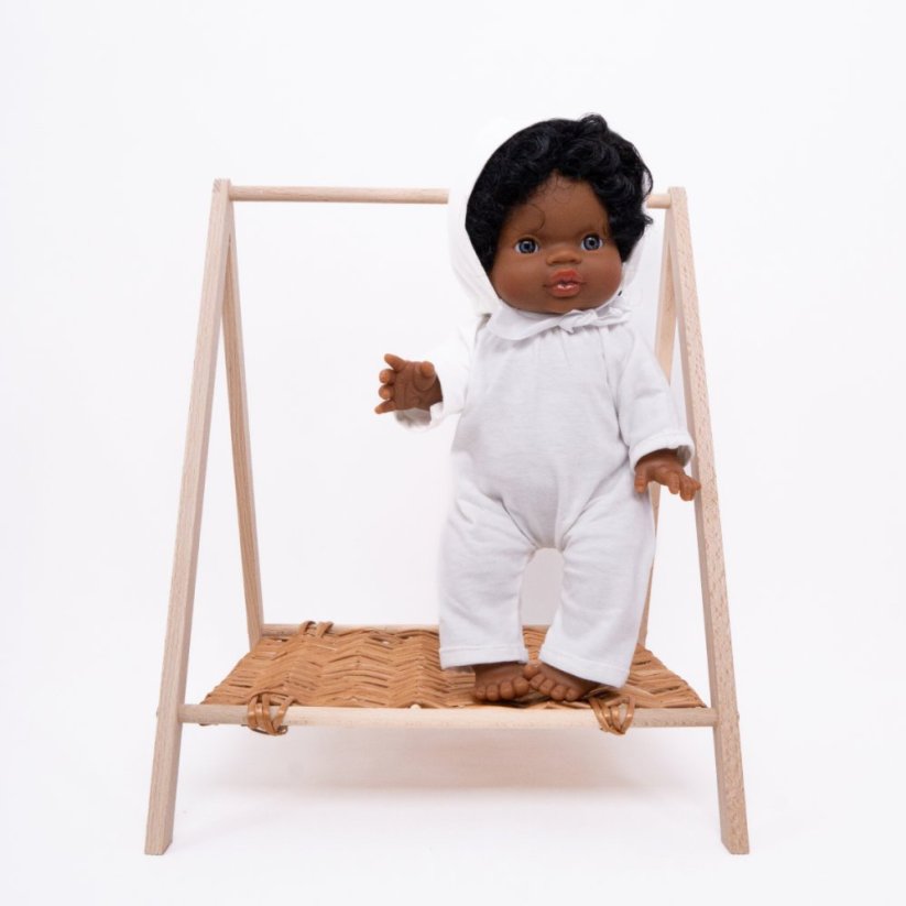 Overal pro panenku 34 cm By Loli - Vintage Baby - Light Cream