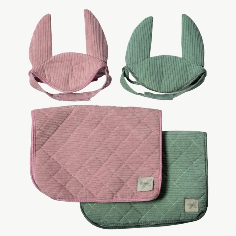 Čabraka s dekou na sedlo pro hobby horse koníka By Astrup - Green