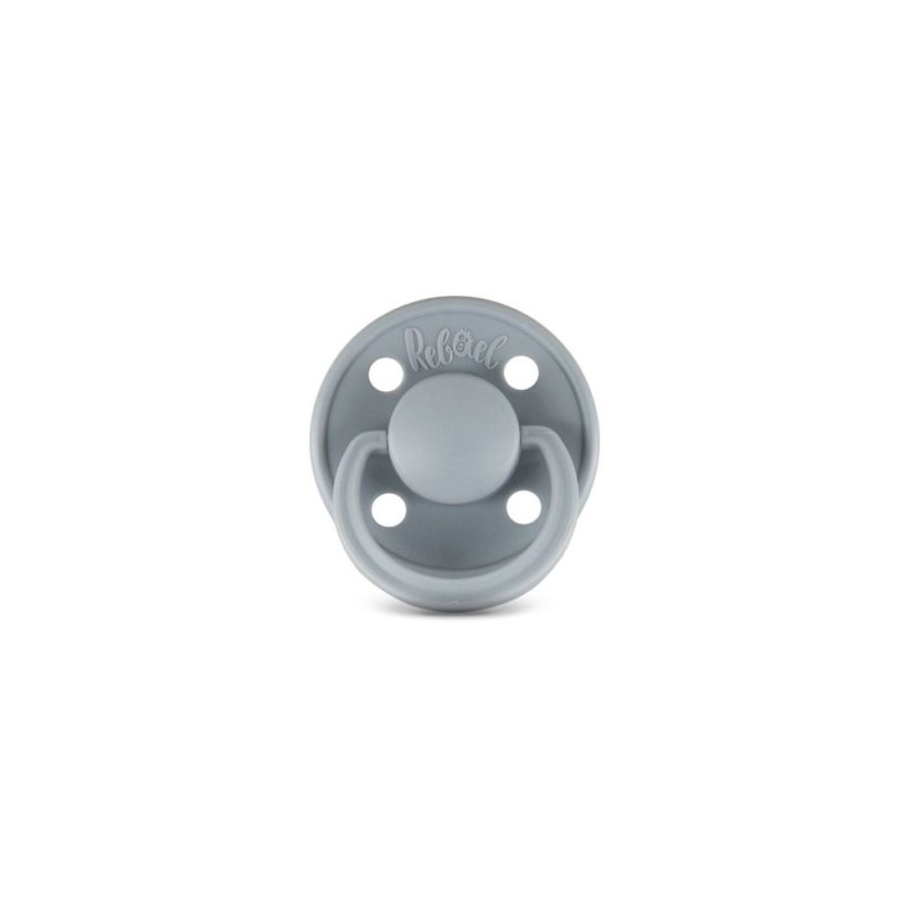 Dudlík Rebael z přírodního kaučuku 1 ks - Pewter - 0-6 měsíců (velikost 1)