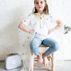 Třpytivý kufřík pro děti Ratatam - Silver