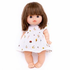 Šaty pro panenku 34 cm By Loli - Fairy - White Flowers