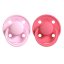 Dudlíky Rebael z přírodního kaučuku 2 ks - Sweet Pink/Salmon - 0-6 měsíců (velikost 1)