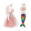 Látkový jednorožec s extra ploutví 29 cm Orange Toys - Daphne The Unicorn - Pink Dress \ Mermaid tail