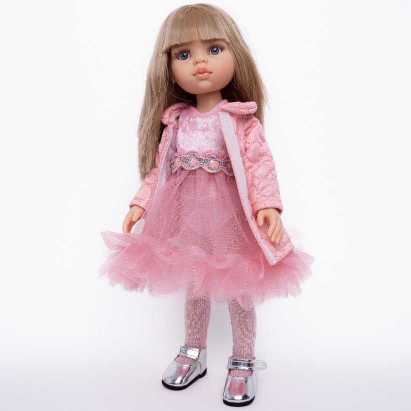 Kabátek pro panenku Paola Reina a Minikane 32 cm By Loli - Jacket Chic - Glitter