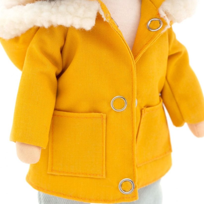 Látková panenka Orange Toys - Sweet sisters Lilu - Mustard Parka