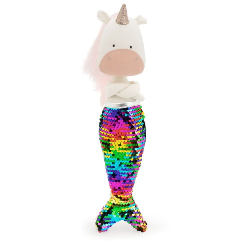 Látkový jednorožec s extra ploutví 29 cm Orange Toys - Daphne The Unicorn - Pink Dress \ Mermaid tail