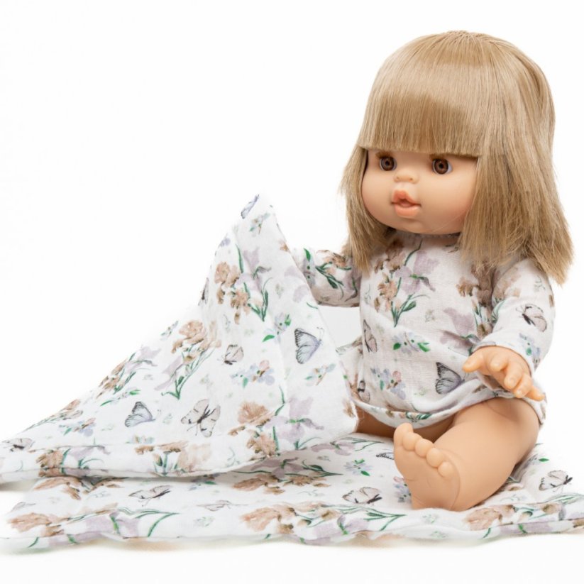 Noční košilka pro panenku 34 cm - By Loli - Romantic Flowers And Butterflies