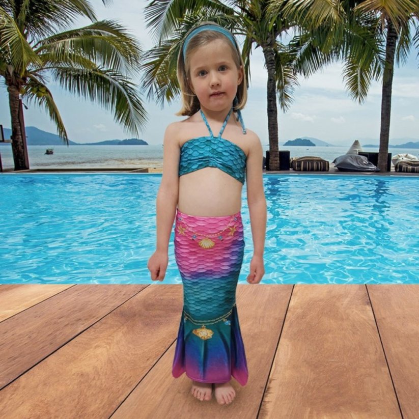 Kostým mořské panny pro nejmenší Kuaki Mermaids - Princess - 6 - 7 let
