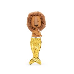 Látkový lvíček s ploutví 30 cm Cotti Motti Orange Toys - Simon Mermaid tail