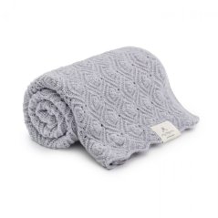 Deka ze 100% merino vlny My Memi - Pearl collection - Grey