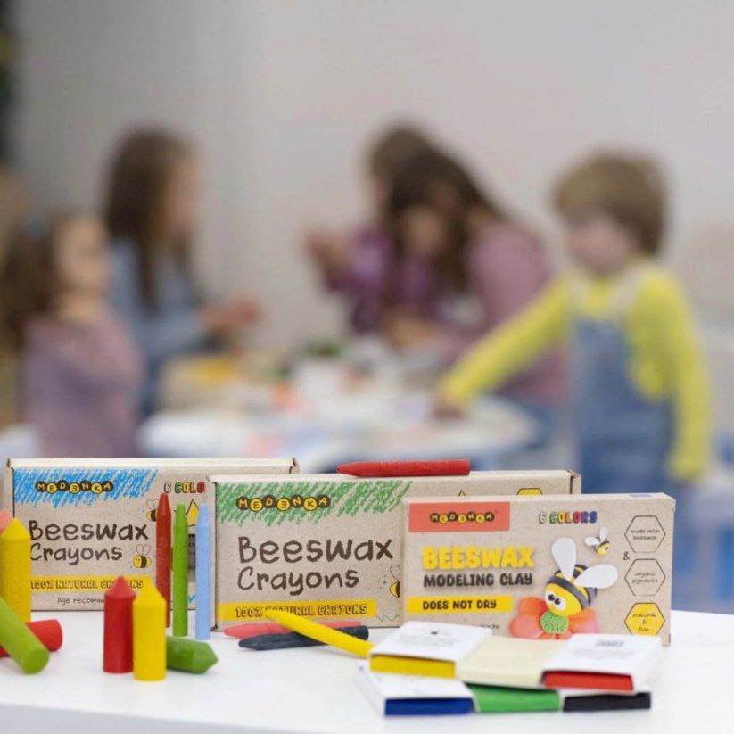 Přírodní voskovky z včelího vosku Medenka - Klasické barvy 3+