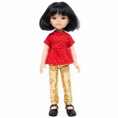 Set oblečení pro panenku Paola Reina a Minikane 32 cm By Loli - Peplum - Glitter