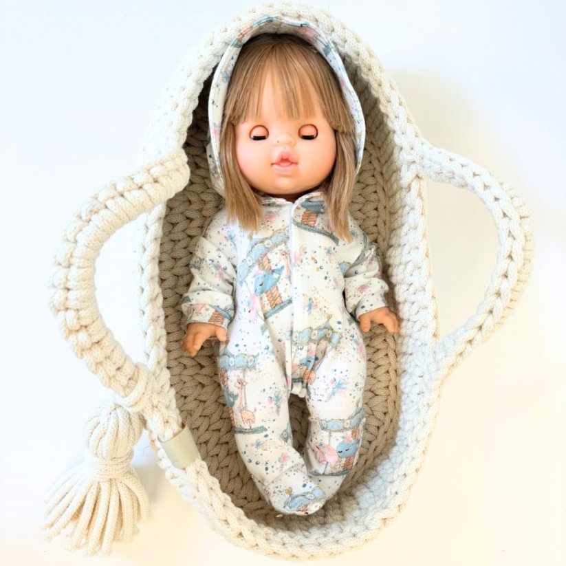 Overal s kapucí pro panenku 34 cm By Loli - Baby - Carousel