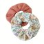 Gumičky do vlasů scrunchie By Loli - Peach and flowers