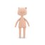 Látkové prasátko s ploutví 30 cm Cotti Motti Orange Toys - Nicky Mermaid tail