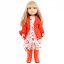 Bunda pro panenku Paola Reina a Minikane 32 cm By Loli - Peplum Red