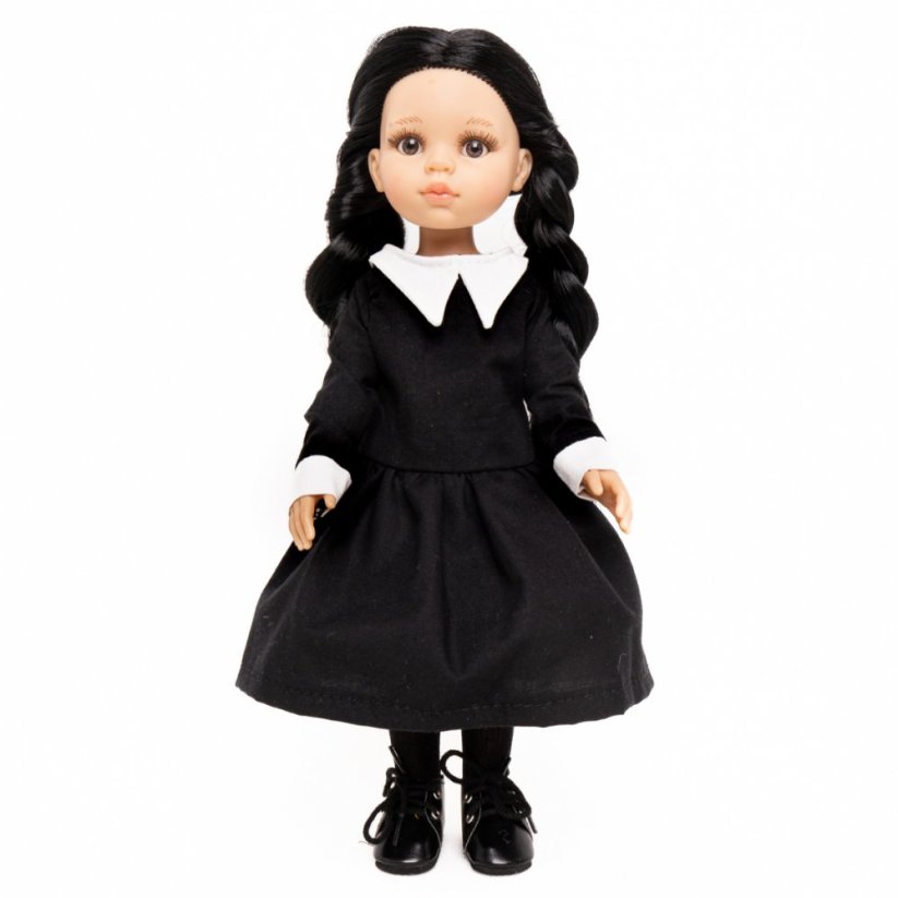 Šaty pro panenku Paola Reina a Minikane 32 cm - By Loli - Wednesday School Dress