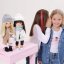 Látková panenka Orange Toys - Sweet sisters Tina - Pink Tracksuit