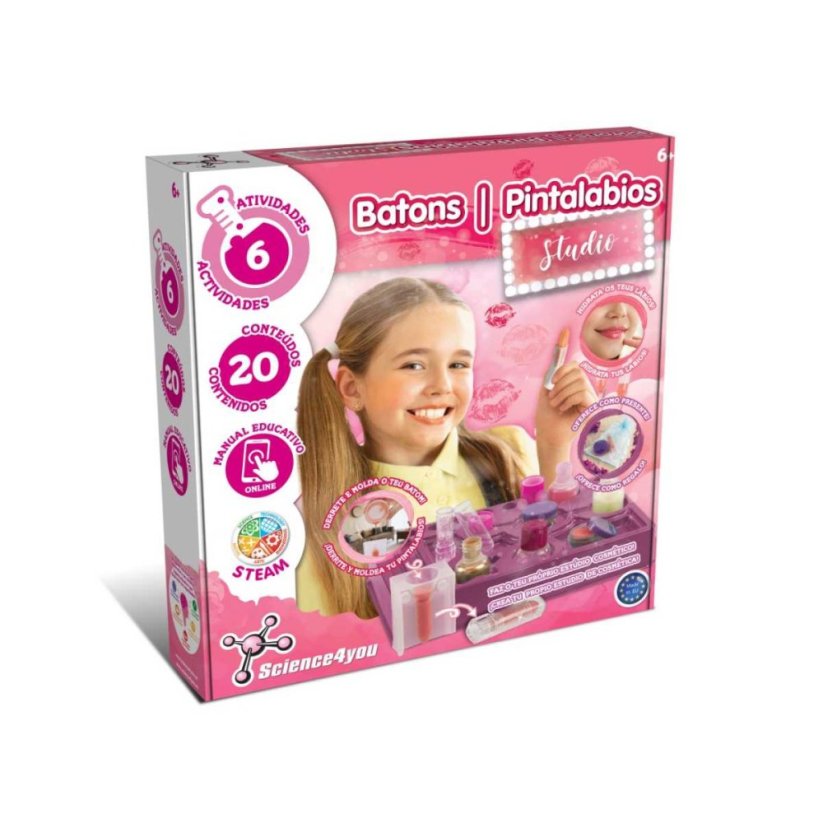 Výroba rtěnek a lesků na rty Science4you - Lipstick & Lip Glass Studio 6+