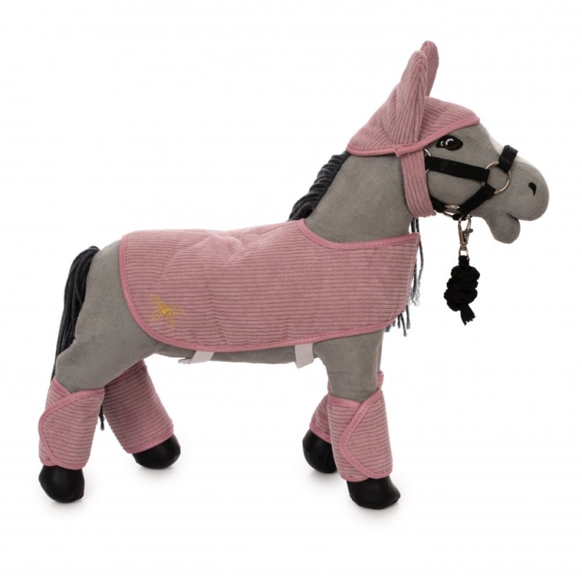 Jezdecké doplňky pro mini koníka 30 cm By Astrup - Corduroy Rose