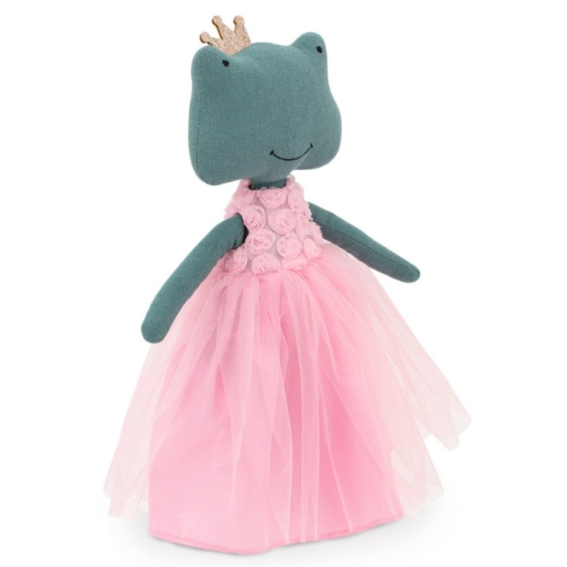 Látková žabka s extra ploutví 30 cm Cotti Motti Orange Toys - Fiona / Mermaid tail