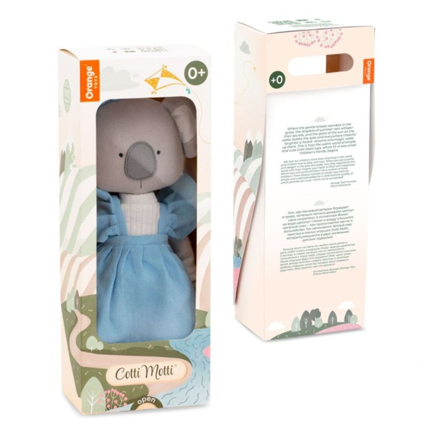 Látková koala 30 cm Cotti Motti Orange Toys - Annie Blue Dress