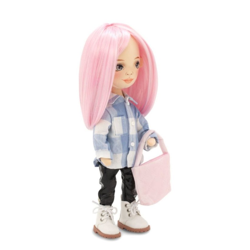 Látková panenka Orange Toys - Sweet sisters Billie - Plaid Shirt