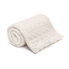 Deka ze 100% merino vlny My Memi - Wool Collection - Cream