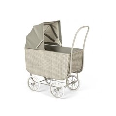 Luxusní vintage kočárek By Astrup - Retro rattan grey