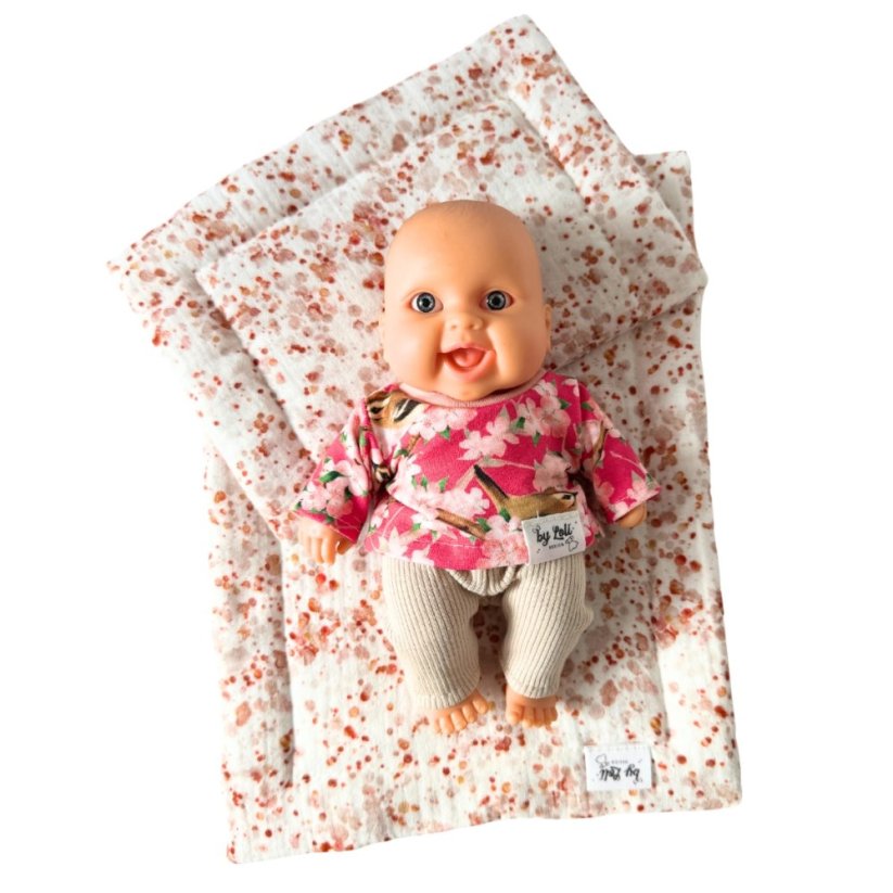 Mikina a legíny pro panenku Los Peques 21 cm - By Loli - Sakura