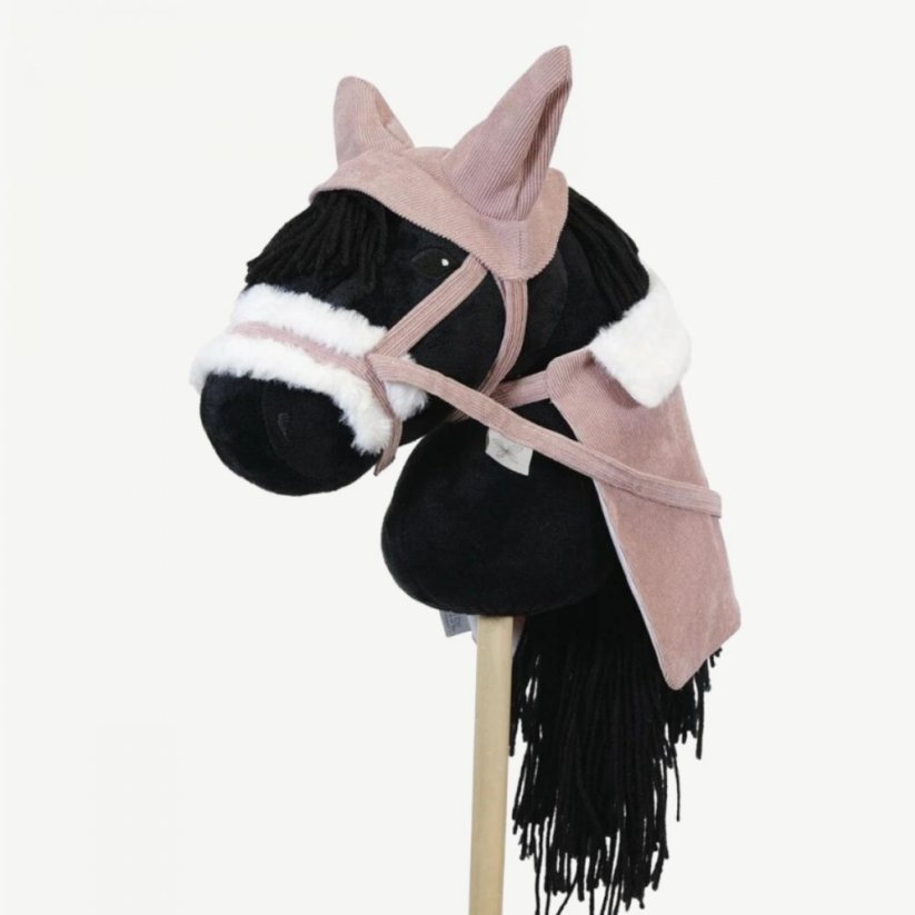 Čabraka s uzdečkou a dekou na hobby horse koníka By Astrup - Dusty Rose